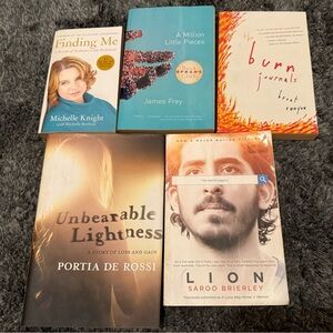 Set of 5 True Story Biography Bestsellers Books including Oprah’s Club